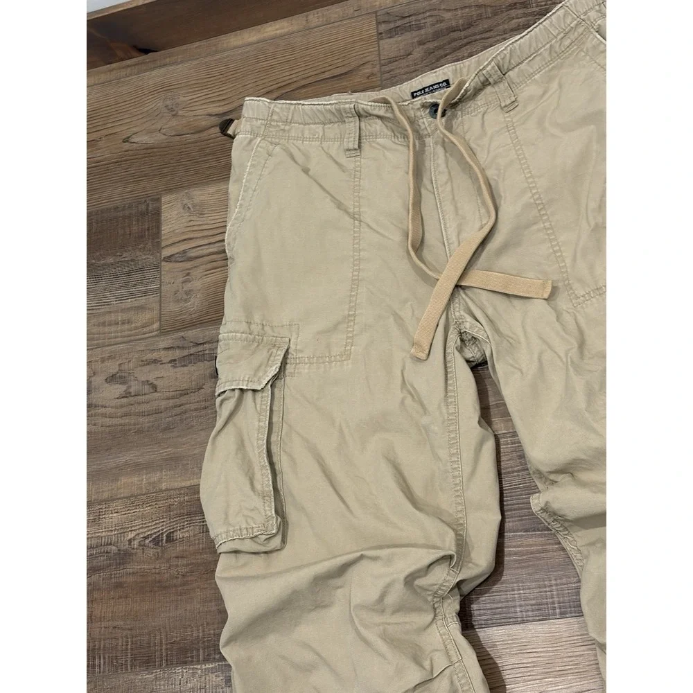 Vintage Y2K Polo Ralph Lauren Cargo Auth Military Surplus Pants 34x30 Baggy Tan